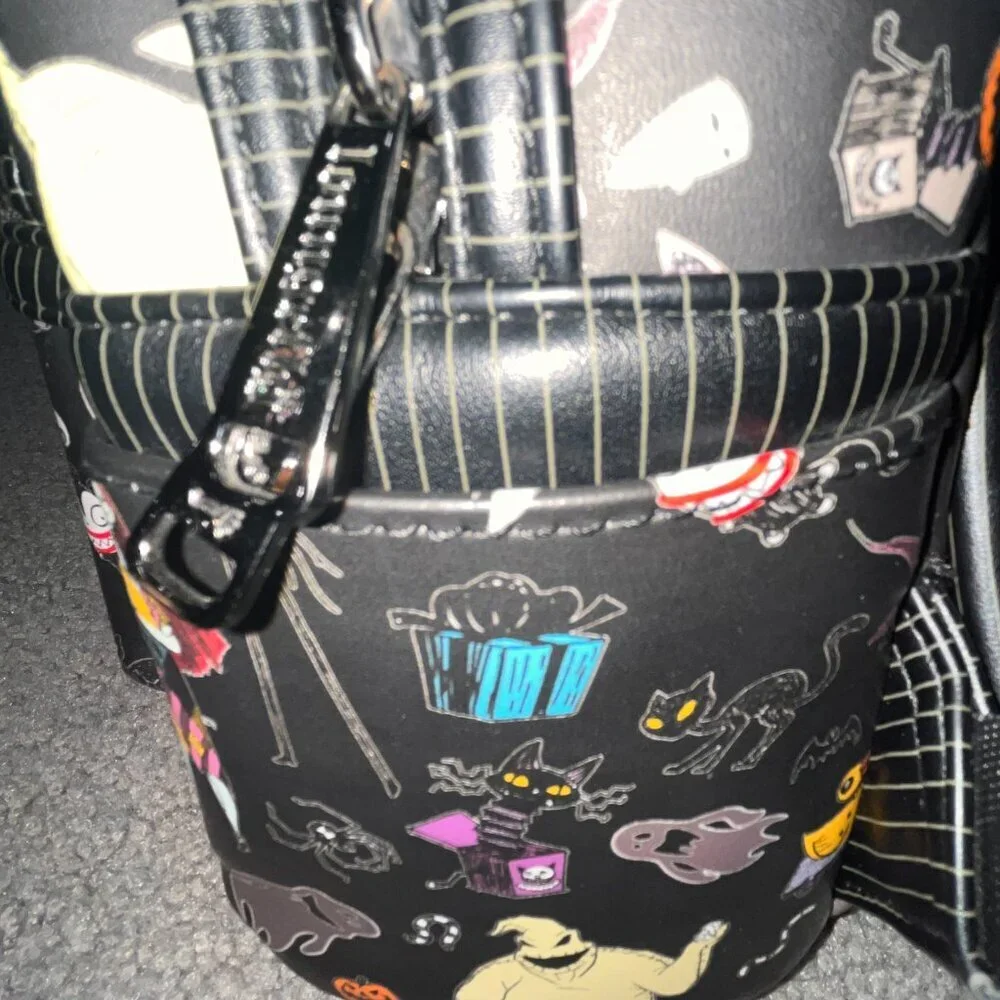 LOUNGEFLY DISNEY NIGHTMARE BEFORE CHRISTMAS MINI BACKPACK - JACK SKELLINGTON